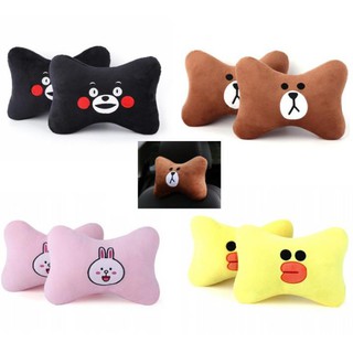 [ HOT ] { GIÁ HỦY DIỆT } GỐI TỰA ĐẦU XE HƠI, Ô TÔ HÌNH THÚ BÔNG DỄ THƯƠNG { 1 ĐỔI 1 }