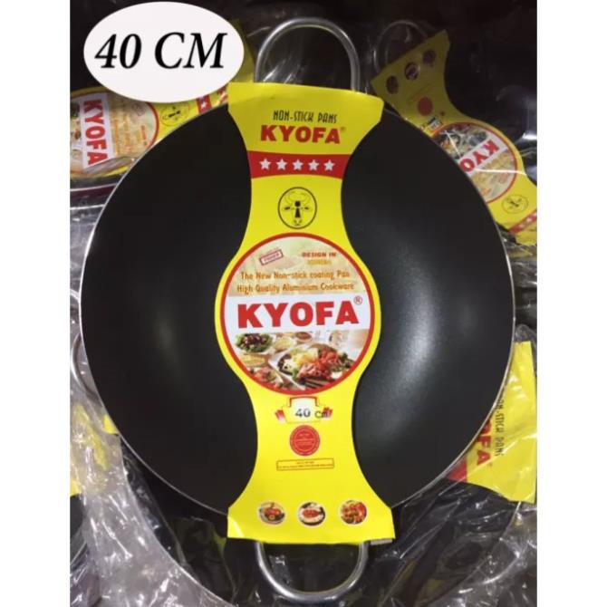 Chảo chống dính 2 quai công nghệ Hàn Quốc Kyofa 30cm bảo hành 14 NGÀY - sơn tĩnh điện chịu nhiệt tố