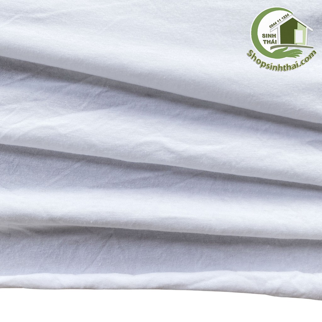 Vải thun co giãn màu trắng