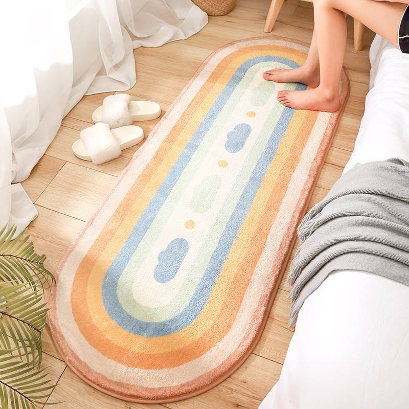 Thảm lót sàn mềm mại dày dặn thân thiện với da chống trượt dễ vệ sinh 40x120cm
