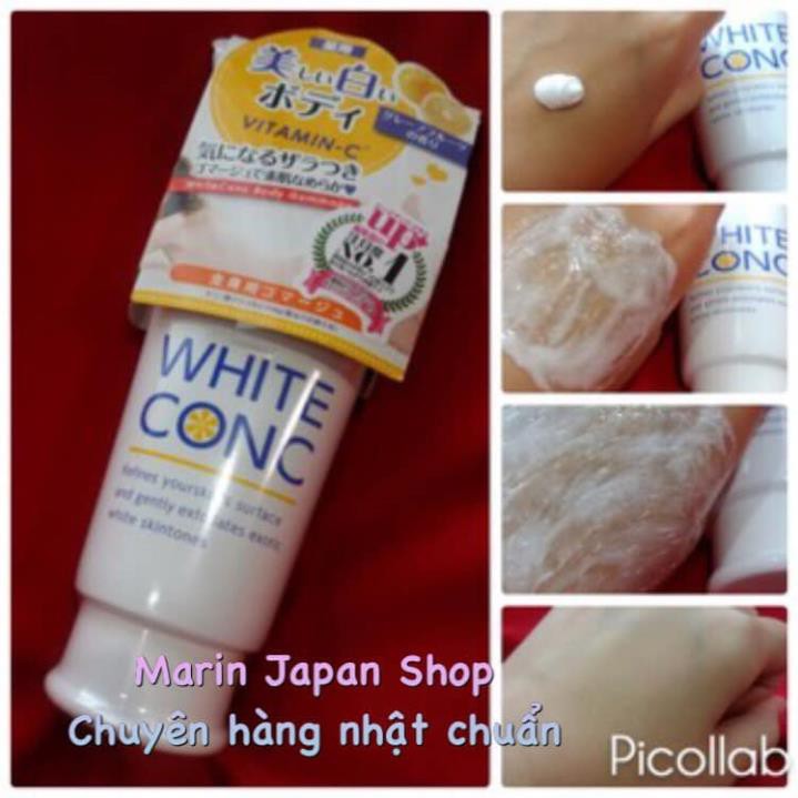 (Sale) Tẩy da chết dưỡng trắng da toàn thân White Conc Body Gommage chính hãng Nhật Bản