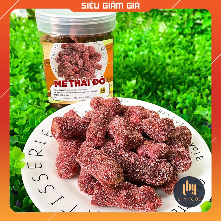 [Tặng mã 50k–FreeShip] Me Đỏ Xí Muội Hộp 450Gram LHY food