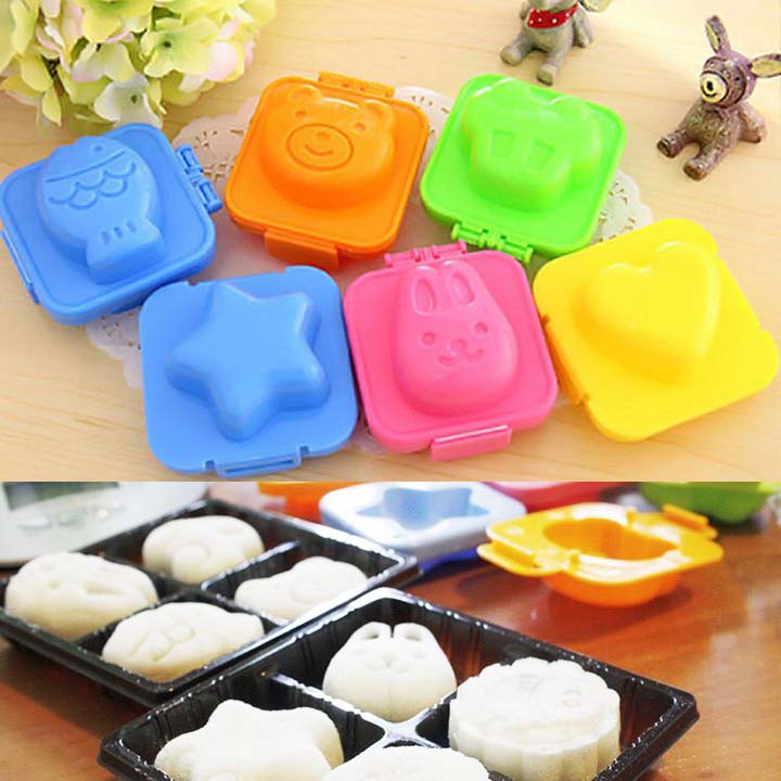 SET 6 Khuôn Tạo Hình Cơm , Trứng ,Làm Bánh Cho Bé Ăn Dặm Ngon Miệng