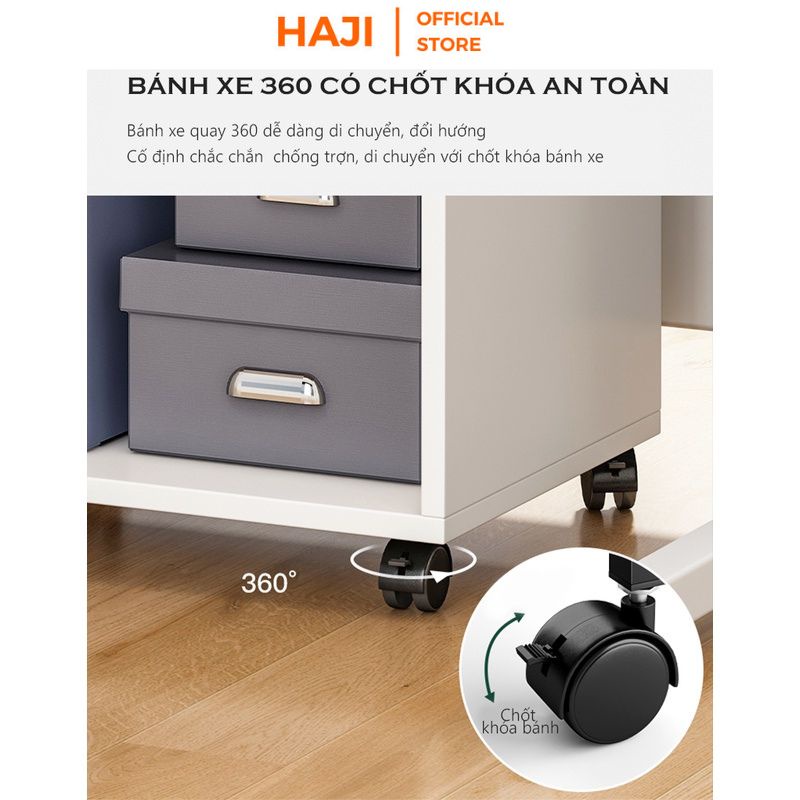 Tủ đồ đứng HAJI có bánh xe di chuyển tiện dụng phù hợp với mọi không gian A200