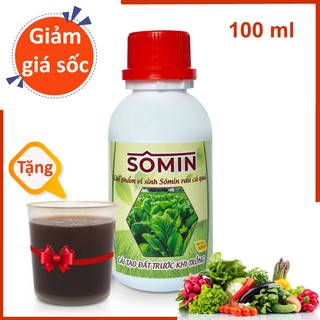 Chế phẩm vi sinh Sômin rau củ quả 100ml - Tặng cốc đo