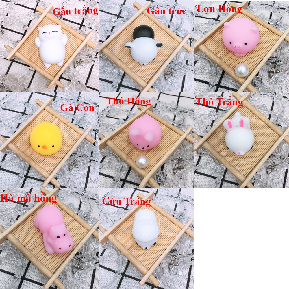 (Mã SQS) Squishy Mochi Dễ Thương , Mềm Bóp Đã -  Đồ Chơi Giải Trí ,giảm stress, cực hót, chơi là thích