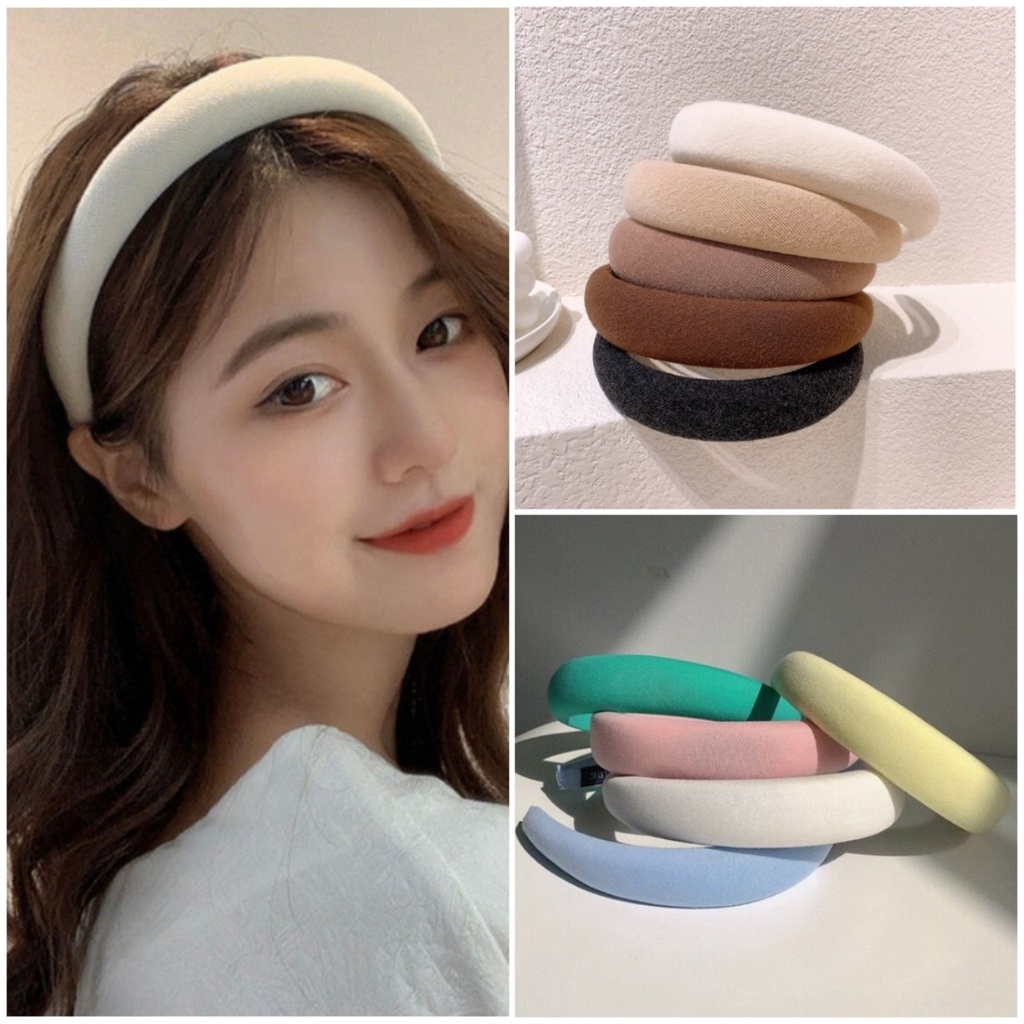 ? Rẻ Vô Địch ? Bờm Tấm Họa Tiết Nâu Sữa Xinh Xắn Cho Nữ