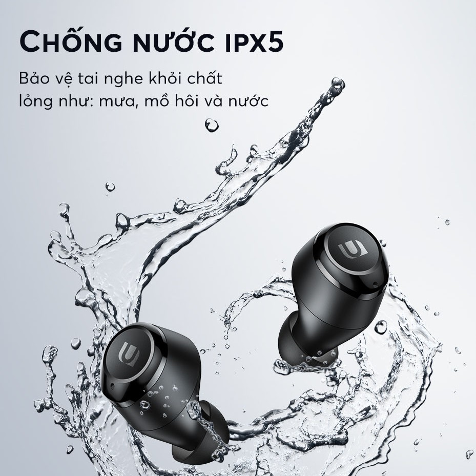 Tai nghe Bluetooth TWS UGREEN Hi-tune WS100 - Âm thanh Hifi, chống nước IPX5, sạc 15 phút nghe nhạc 2 giờ