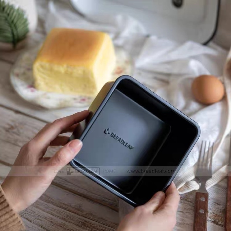 Khuôn nướng bánh bông lan, phô mai Nhật, Castella, bánh mì, chống dính, hình vuông