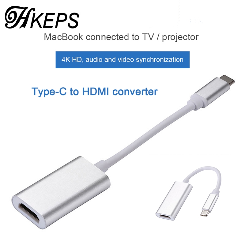 4K HD Single port USB 3.1 USB-C Type C to HDMI HDTV Adapter For MacBook Huawei Samsung Converter Cable