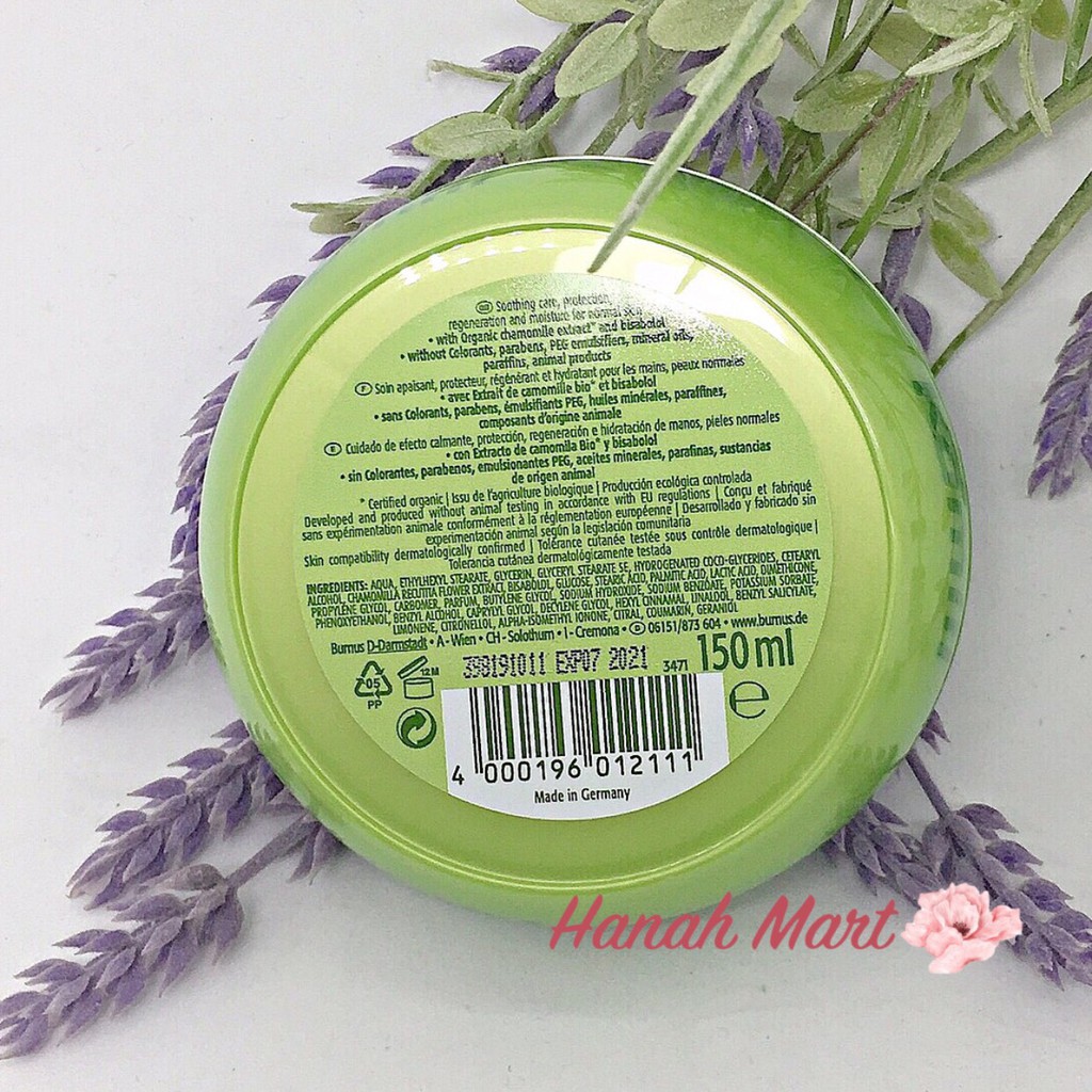 Hàng Đức chất _ Hũ Kem dưỡng da tay, móng tay và Kem dưỡng toàn thân Kamill hoa cúc hữu cơ 150ml - 250ml | BigBuy360 - bigbuy360.vn