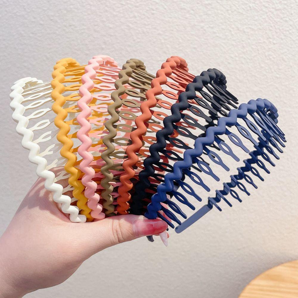 Mxgoods Băng Đô Bện Dây Màu Kẹo Ngọt Ngào Không Trượt Có Răng Thời Trang Mùa Hè Phong Cách Hàn Quốc