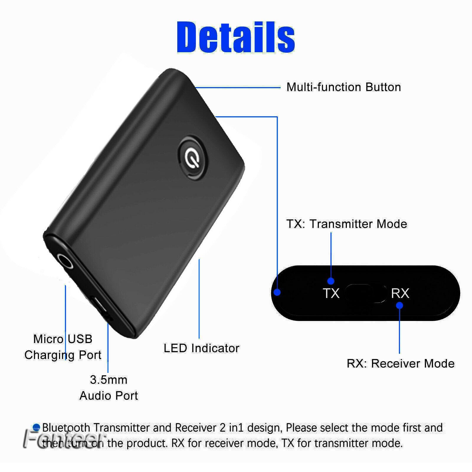 Bộ Thu Phát Bluetooth 5.0 Jack Cắm 3.5mm Cho Tv / Pc