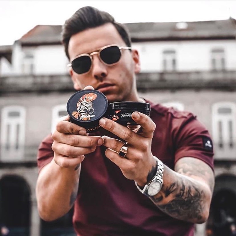 Sáp vuốt tóc BluMaan Cavalier Clay Ngựa vằn - 74ml - Chính hãng USA