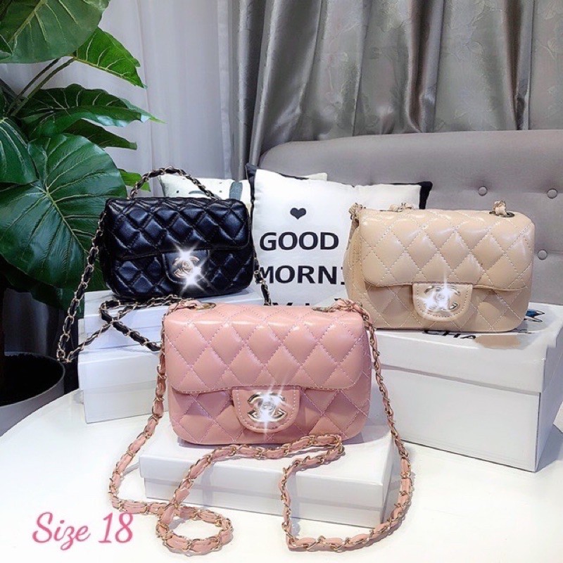 [Mã FAMAYWA2 giảm 10k đơn từ 50k] Túi đeo chéo classic mini size 18 thời trang | BigBuy360 - bigbuy360.vn