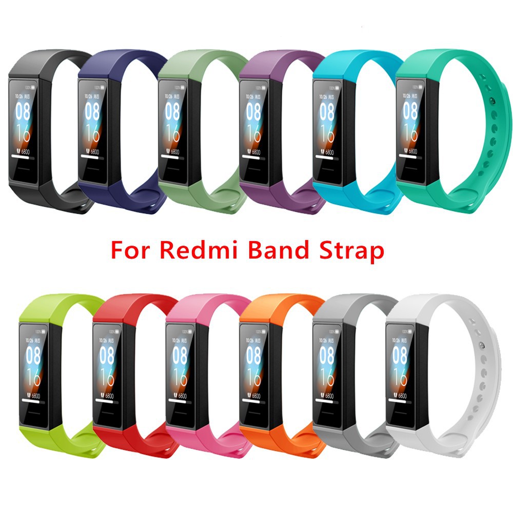 Dây đeo bằng silicon màu trơn có thể thay thế cho đồng hồ  for Xiaomi Redmi Band