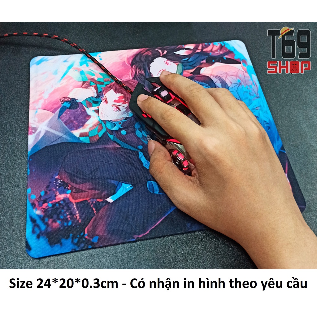 [Có nhiều mẫu] Lót chuột game Genshin Impact - Size 24x20cm