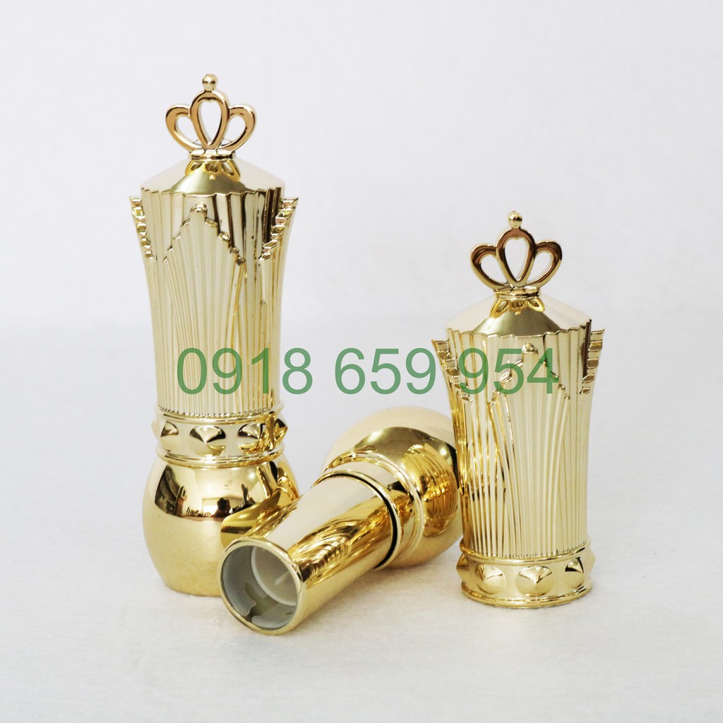 Vỏ Đựng Son Môi Handmade 12.1mm - Siêu Sang - Mẫu Vỏ số 57 - Mẫu Vương Miện Vàng - Làm cho sản phẩm nổi bật