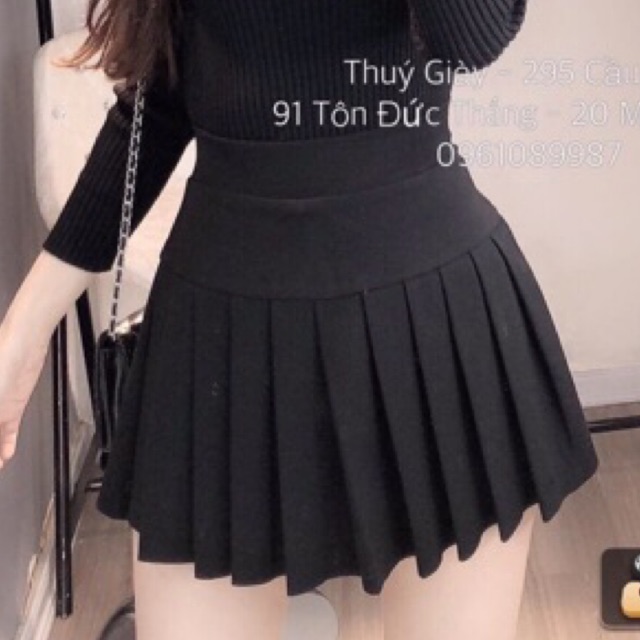 Chân váy xoè tennis xếp ly Umi dáng ngắn