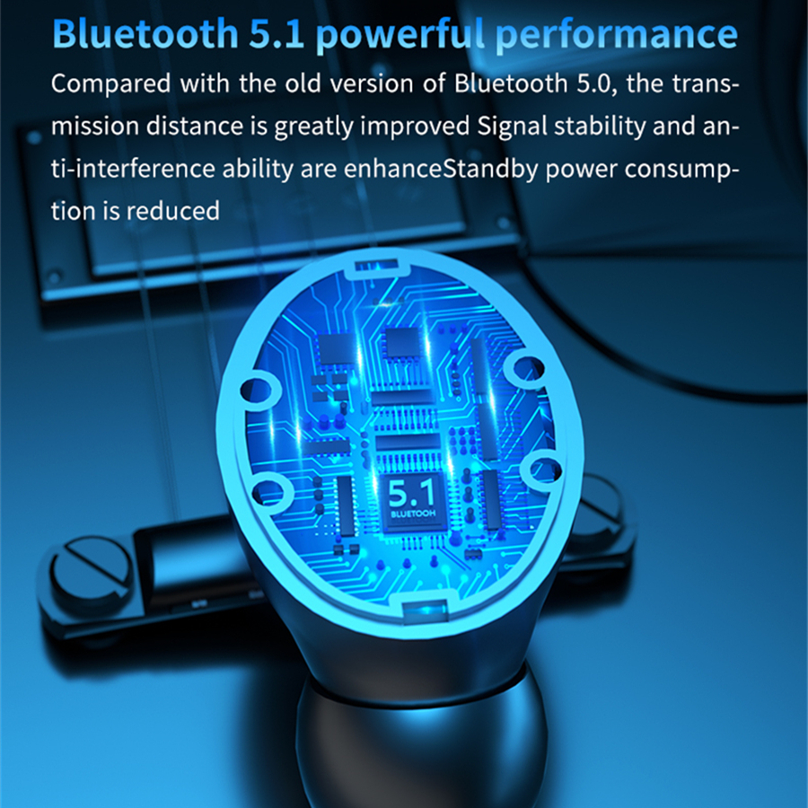 Vitog R11 TWS Wireless Bluetooth 5.1 Headphones Touch Control HIFI Stereo With HD LED Mirror Charging Box