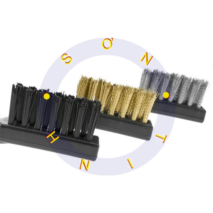 Bàn Chải Nylon, SẮT hoặc Thép Mềm 180mm 7inch Wire Brushes TOLSEN 32059