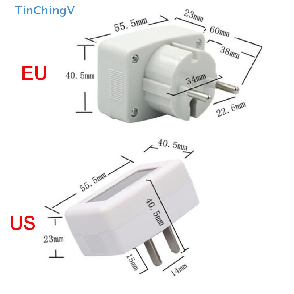 Vôn Kế Kỹ Thuật Số AC 80-300V Phích Cắm US DM55-1 Có Màn Hình LCD