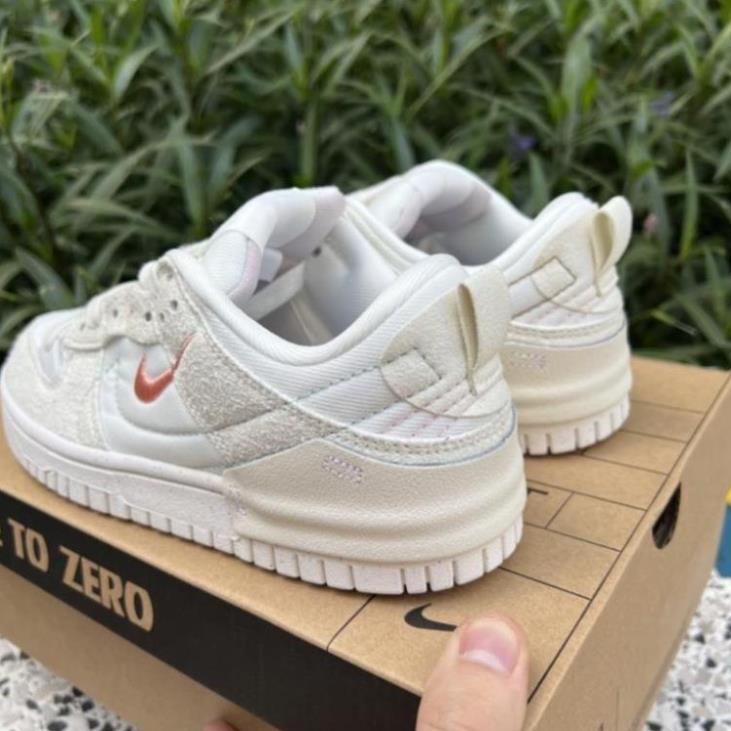 Giày Nike SB Dunk  Low Disrupt 2 ‘Pale Ivory Black’ Trắng hồng, 𝗝𝗼𝗿𝗱𝗮𝗻 1 𝗦𝗕 𝗗𝘂𝗻𝗸 𝗟𝗼𝘄 trắng hồng 𝗗𝗶𝘀𝗿𝘂𝗽𝘁 𝟮 𝗚𝗥𝗘𝗘𝗡 𝗫𝗮𝗻𝗵 𝗟𝗮́