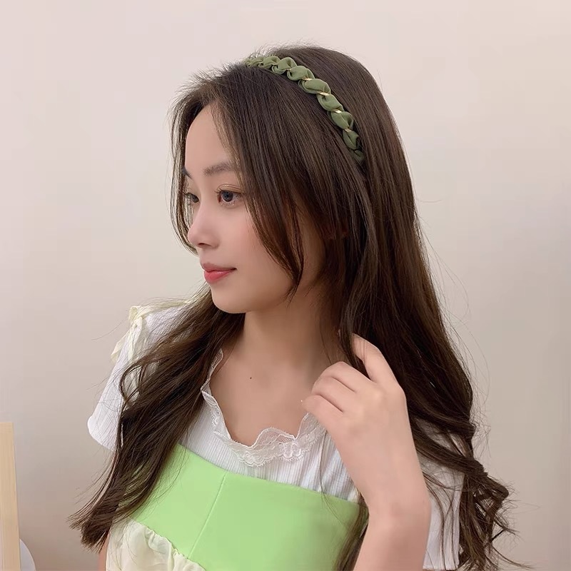 Băng đô cài tóc kiểu xoắn dây phong cách nhẹ nhàng