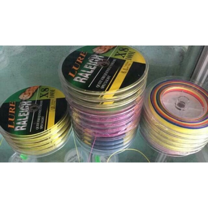 Dây Câu Cá, Dù câu cá PE Lure X8 - 7 màu mềm mịn cao cấp