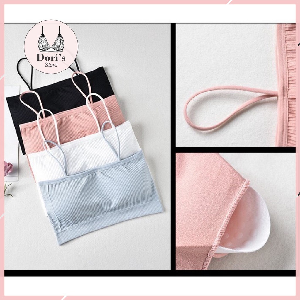 Áo Bra Cotton 2 Dây Gợi Cảm Trẻ Trung Mút Liền BR02