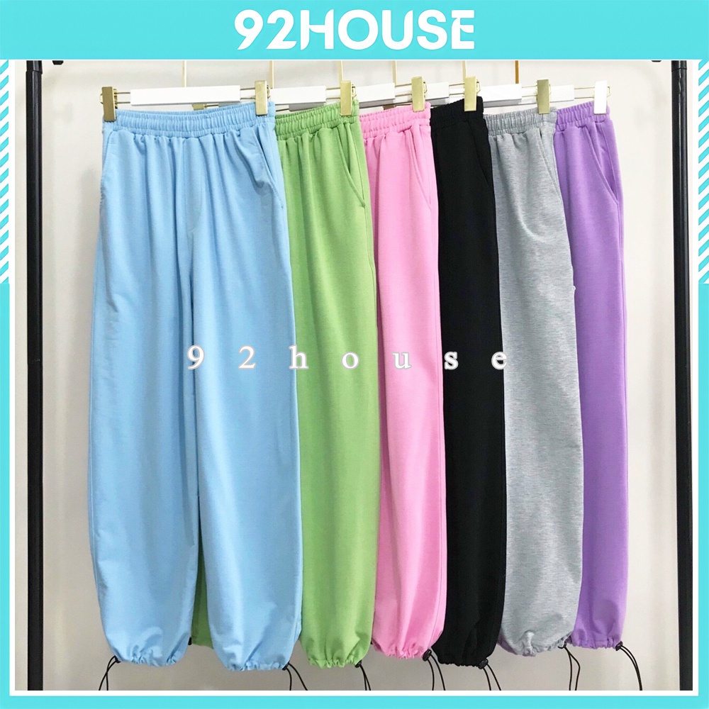 Quần jogger unisex ống rộng bo thun dây rút bigsize / Quần bo gấu rút dây ống mặc 2 kiểu Cullotes và Jogger Ullzang