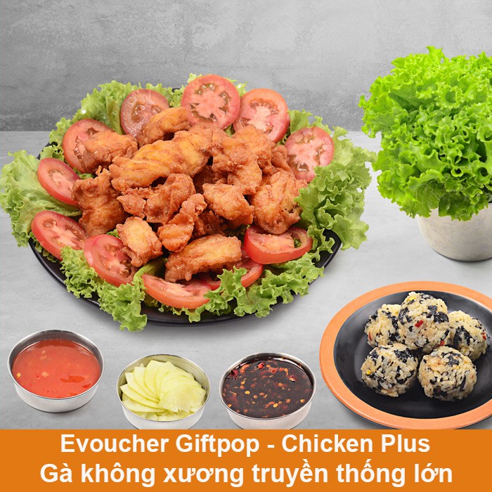 Miền Nam [Evoucher] Phiếu quà tặng dùng món Gà chiên sốt ngũ vị nửa con tại CHICKEN PLUS