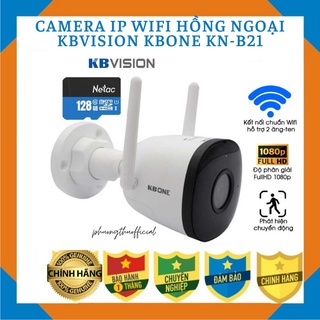 Camera IP Wifi Hồng ngoại KBVISION KBONE KN-B21 2.0MP, phát hiện chuyển động, chống nước IP67, chống nước