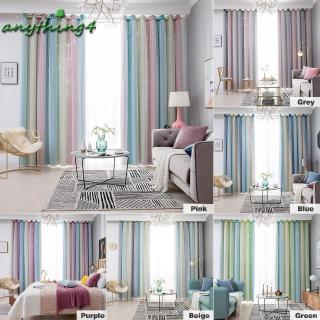 Rèm cửa màu gradient dùng trang trí phòng ngủ