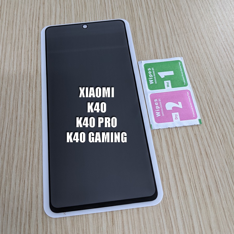 (Đã có K50, K50 Pro, K50 Gaming) Kính cường lực chống nhìn trộm 9H Xiaomi Redmi K40 - K40 Pro - K40 Gaming