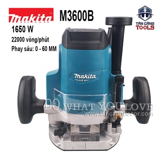Máy phay makita m3600b cốt 12.7 mm 1650w