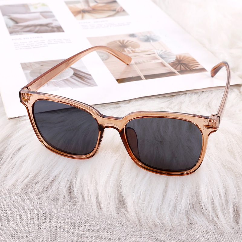 Kính Mát Gọng Vuông Chống Tia UV Phong Cách Vintage Thời Trang