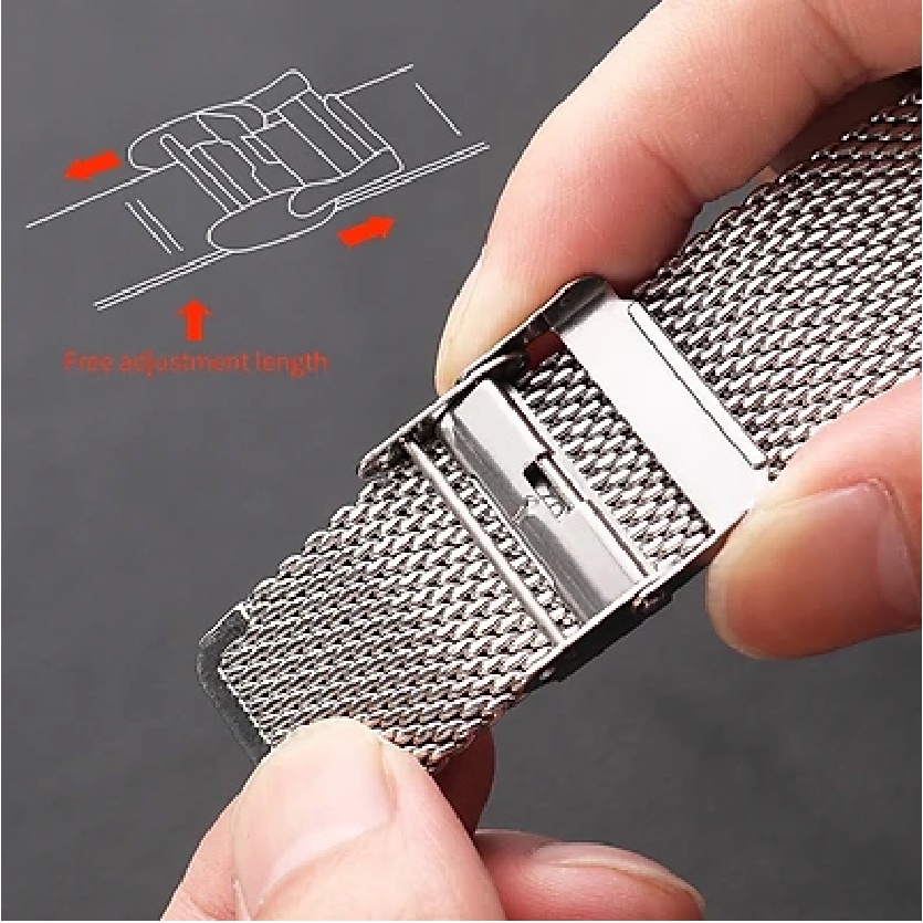 Dây đeo đồng hồ GT1 / GT2 / GT3 bằng thép lưới không gỉ 20mm / 22mm