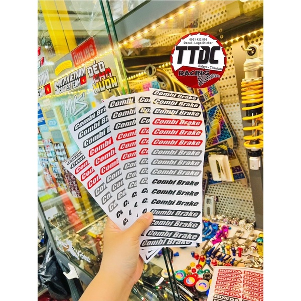 [ 1 cặp ] Tem Decal Logo Combi Brake ✌