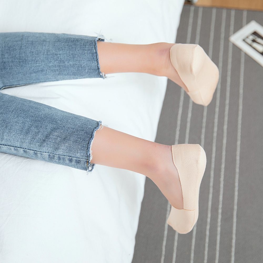 Vớ Cotton Cổ Thấp Chống Trượt Nhiều Màu Sắc Thời Trang Mùa Hè Cho Nữ