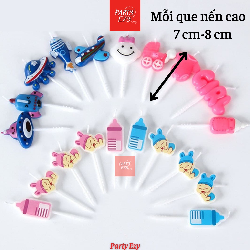 BỘ NẾN HOẠT HÌNH TRANG TRÍ BÁNH SINH NHẬT-ĐÈN CẦY TRANG TRÍ BÁNH KEM