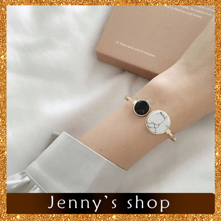 ✨Jenny’s shop✨ Vòng tay tròn mở bằng đá cẩm thạch