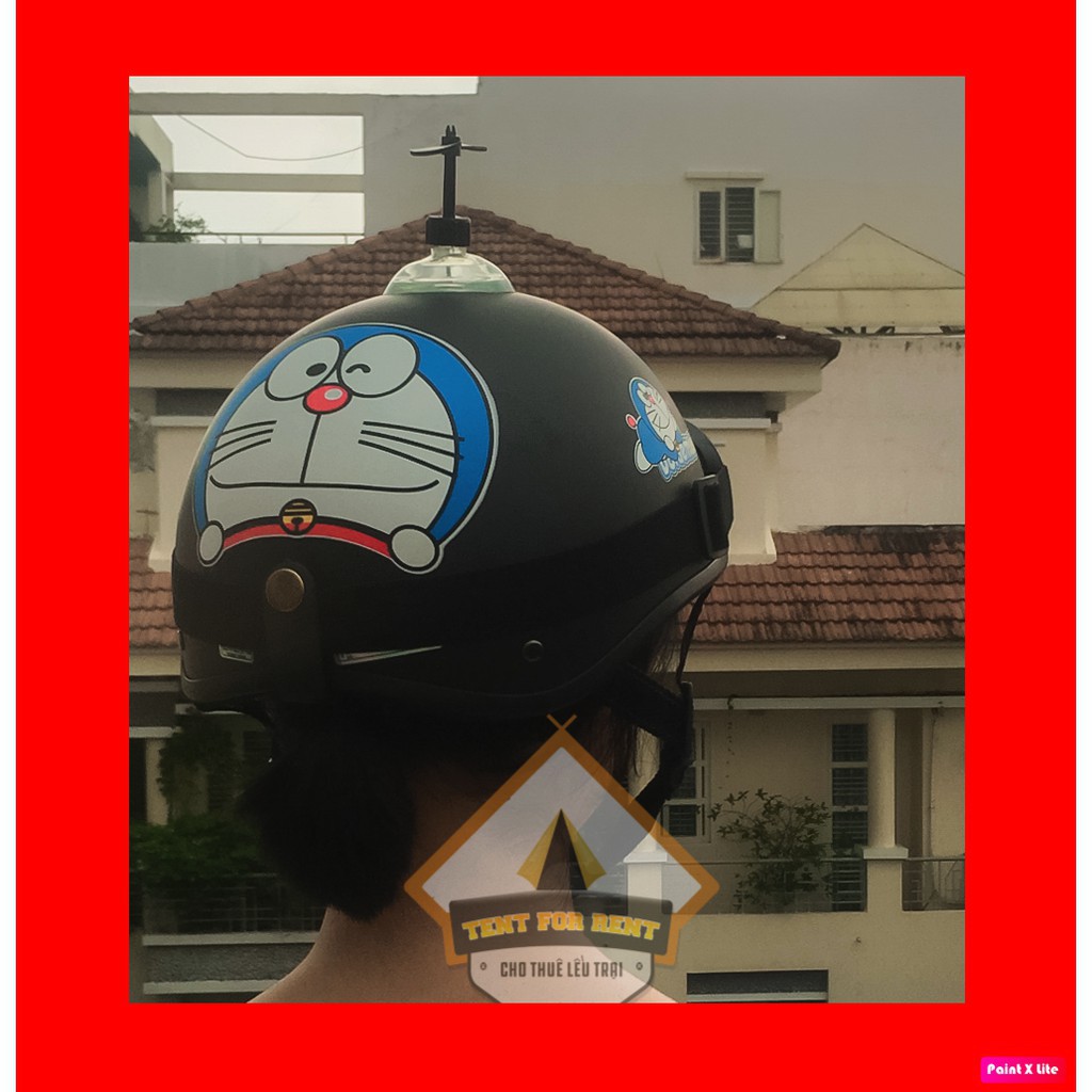 Hàng công ty: Mũ Doremon đen - lưỡi trai đen