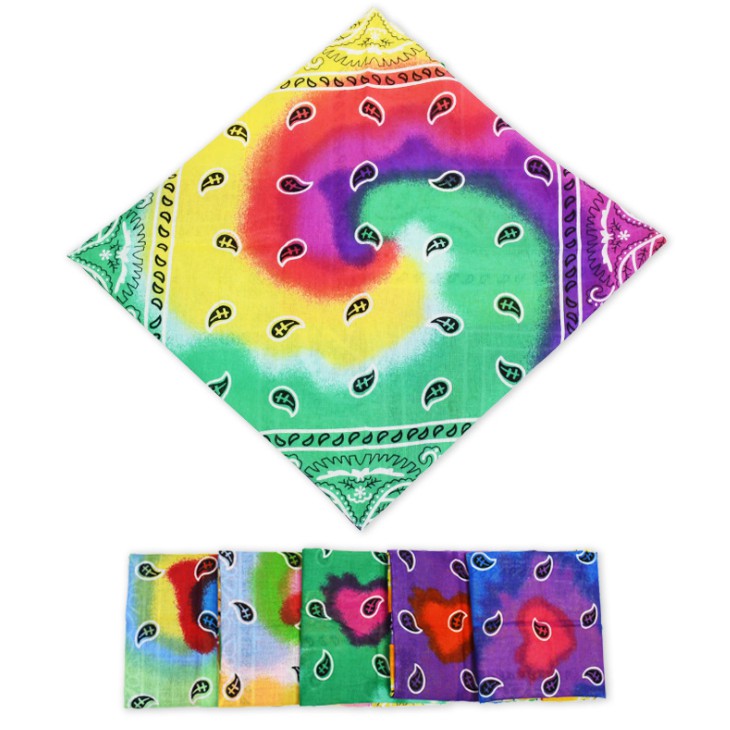 RẺ VÔ ĐỊCH  Khăn bandana cầu vồng phối màu mẫu mới nhất