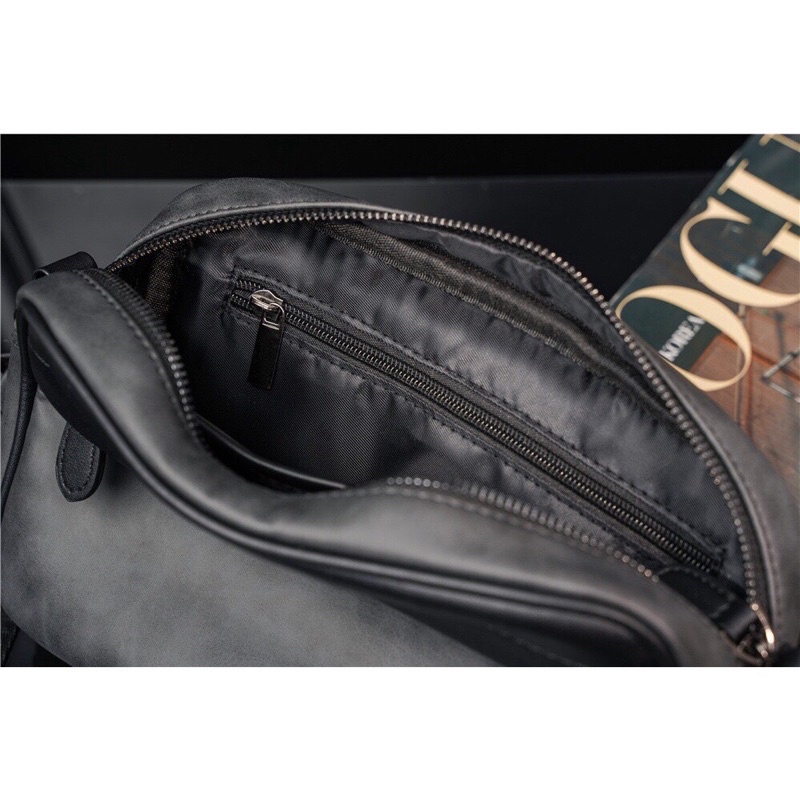 TÚI ĐEO CHÉO,MESSENGER BAG DA PU CAO CẤP UNISEX PA22 | BigBuy360 - bigbuy360.vn