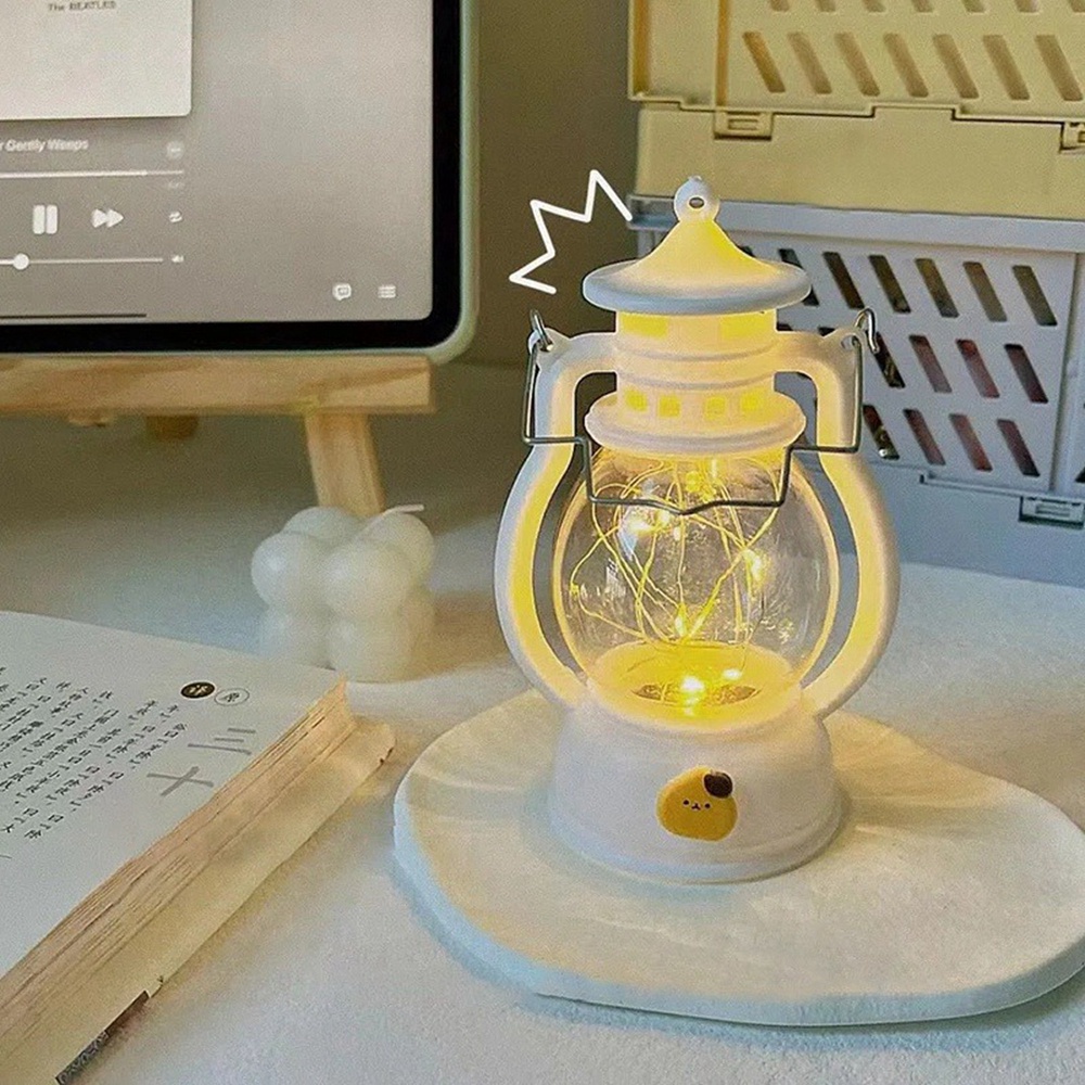 Đèn LED Trang Trí Để Bàn Hình Cây Nến Phong Cách Retro