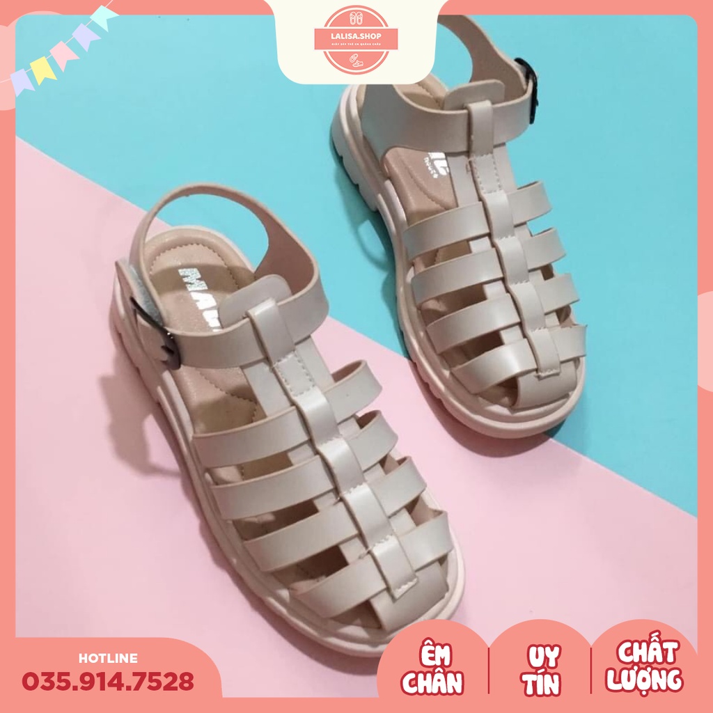 [Hàng chính hãng] SANDAL BÉ GÁI HỒNG SIÊU NHẸ, Thời Trang Phong Cách LALISA, Size từ 31 - 36, A211