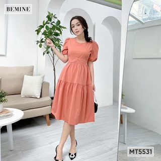 Đầm eo thắt chéo tùng xòe BEMINE MT5531