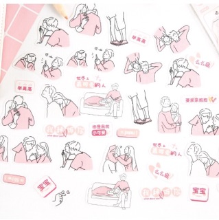 Gói 40 sticker daily life