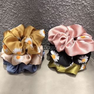 Cột tóc scrunchie hoa cúc♥️♥️♥️